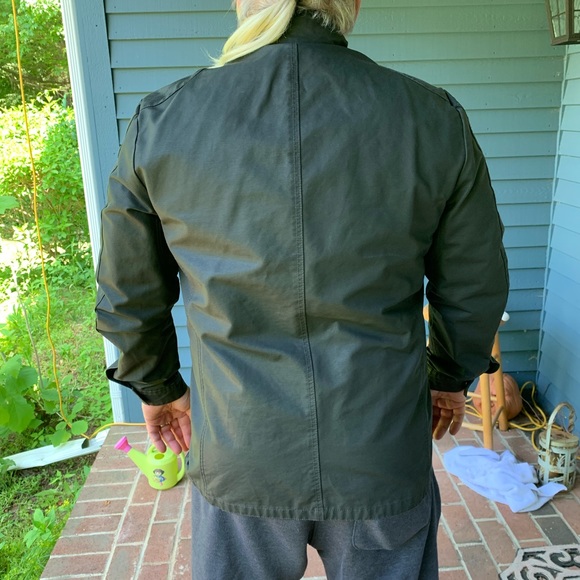Calvin Klein Barbour style 3/4 length waxed jacket - Picture 2 of 6
